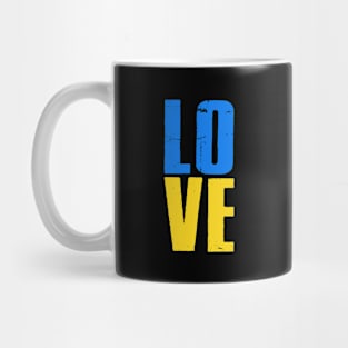 Love Ukraine Flag Mug